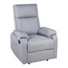 Sillon relax reclinable con calor lumbar y USB C,color gris claro