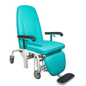 Sillon hospitalario abatible 4 ruedas, tapizado Valencia, color a elegir