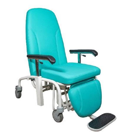 Sillon hospitalario abatible 4 ruedas, tapizado Valencia, color a elegir