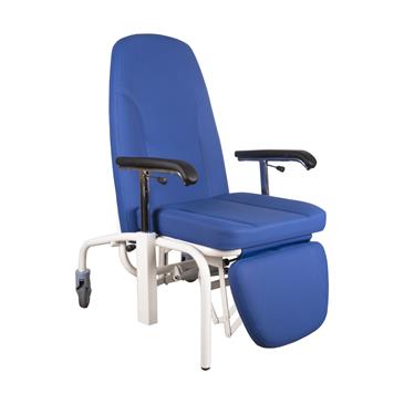 Sillon hospitalario abatible 2 ruedas, tapizado Valencia, color a elegir