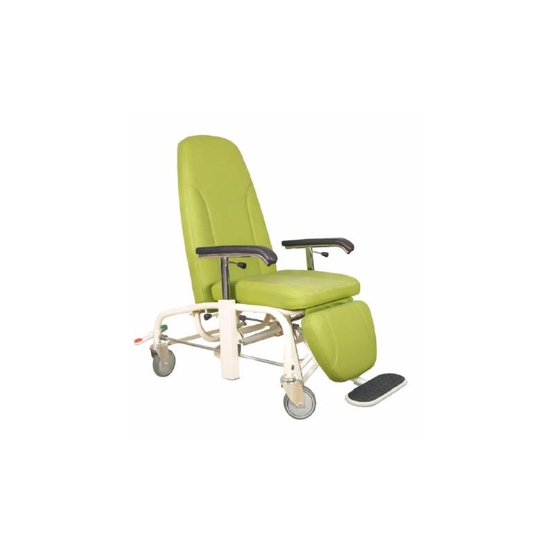 Sillon hospitalario 4 ruedas freno centralizado Valencia, color a elegir