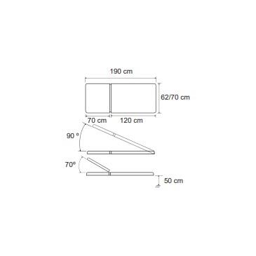 Plano inclinado electrico con brazos y 3 cinchas de sujecion