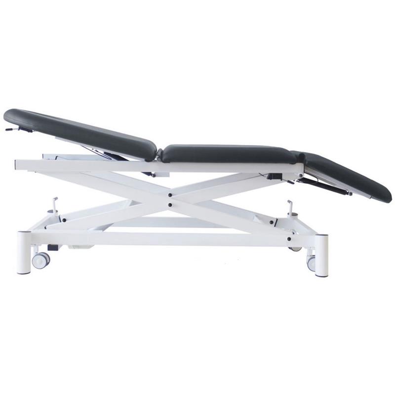 Camilla electrica 3 cuerpos con orificio y ruedas escamoteables 7,5 cm