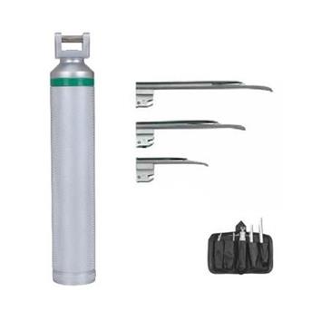 LARINGOSCOPIO MILLER FIBRA ÓPTICA FORMADO POR 1 MANGO Y 3 PALAS(Nº 1-2-3), EN ESTUCHE