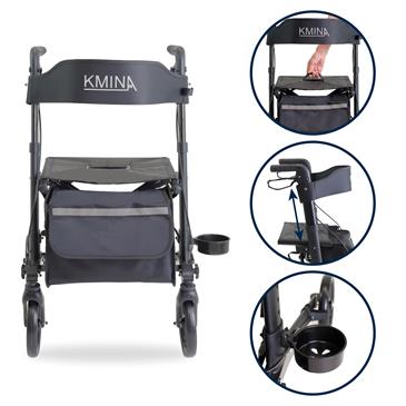 Andador plegable Advance color negro