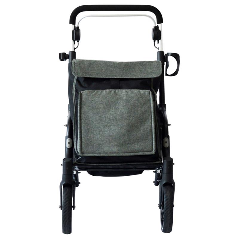 Andador-Rollator con cesta de gran capacidad,plegable