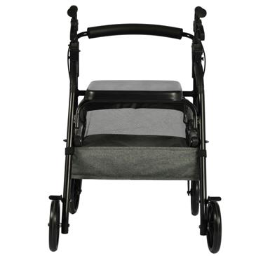 Andador-Rollator con asiento y cesta,aluminio