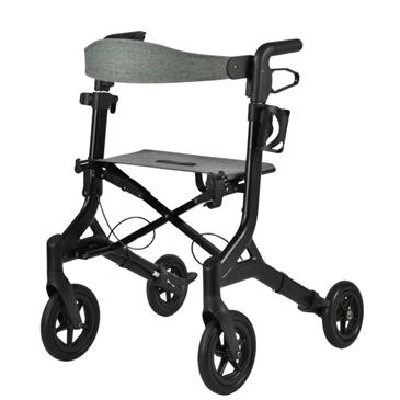 Andador-Rollator con frenos y bloqueo