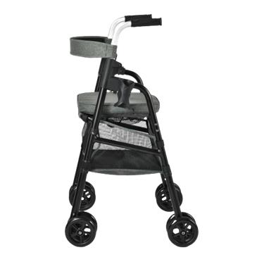 Andador con ruedas y frenos de presion