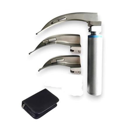 Estuche 1 mango laringoscopio luz estandar + 3 palas Mc intosh (2-3-4)