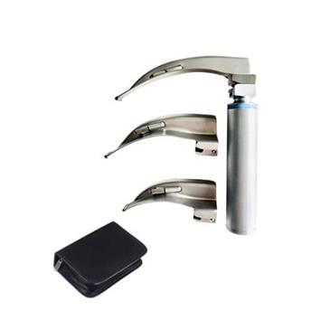 Estuche 1 mango laringoscopio luz estandar + 3 palas Mc intosh (2-3-4)