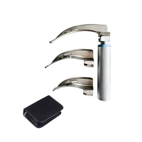 Estuche 1 mango laringoscopio luz estandar + 3 palas Mc intosh (2-3-4)