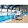 Ascensor-elevador bateria portátil para piscina METALU 400-120KG