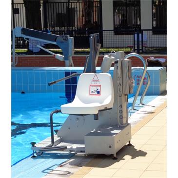 Ascensor-elevador bateria portátil para piscina METALU 400-120KG
