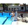Ascensor-elevador bateria fijo para piscina METALU 600-120KG