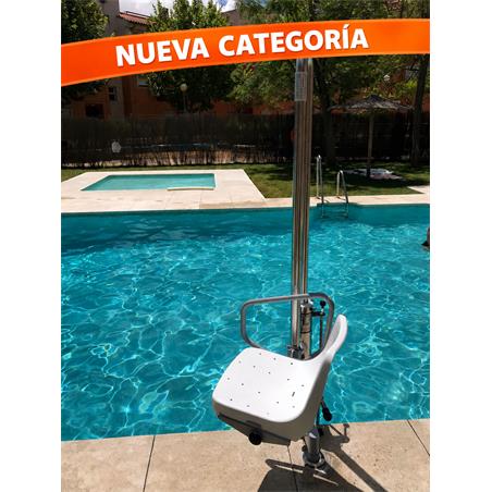 Ascensor-elevador hidraulico portátil para piscina METALU PK