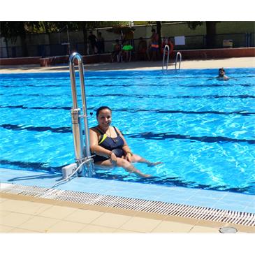 Ascensor-elevador hidraulico portátil para piscina METALU PK