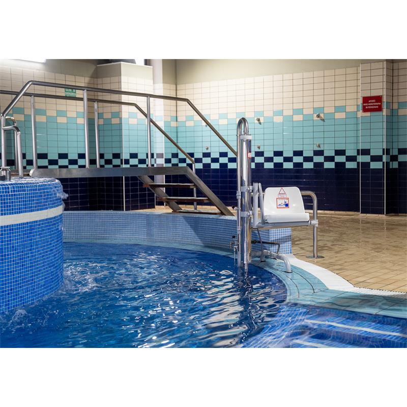 Ascensor-elevador hidraulico fijo para piscina METALU B-2