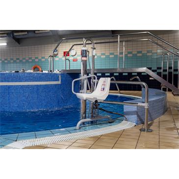 Ascensor-elevador hidraulico fijo para piscina METALU B-2
