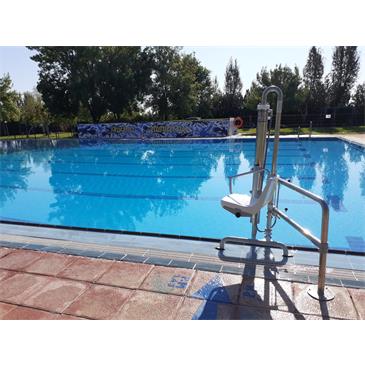 Ascensor-elevador hidraulico fijo para piscina METALU B-2