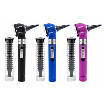 Otoscopio LED SIGMA-C color negro con estuche