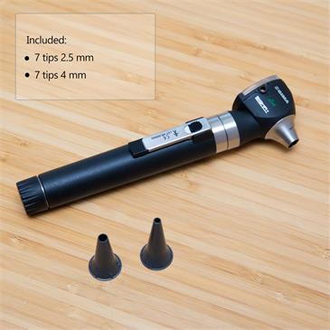 Otoscopio LED SIGMA-C color negro con estuche