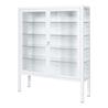 Vitrina 2 puertas abatibles + 4 estantes, epoxi