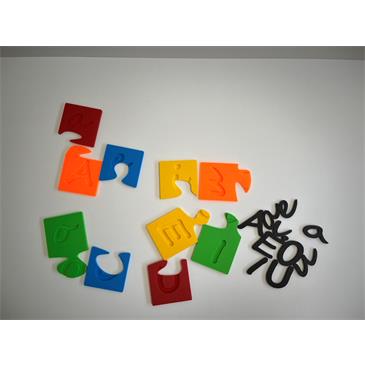 Puzzle vocales (Mayúsculas y minúsculas)