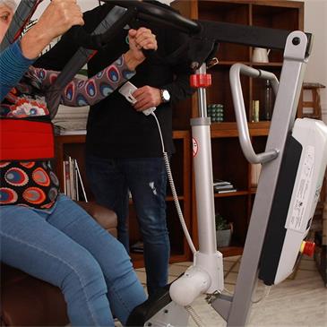 Grúa Bipedestación eléctrica con arnés hasta 150 KG
