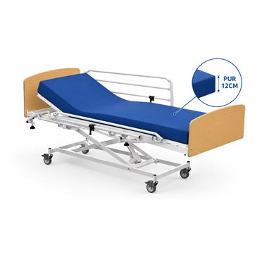 Cama electrica con carro elevador completa,colchon PUR 12cm