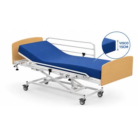 Cama electrica con carro elevador completa,colchon VISCO 15cm