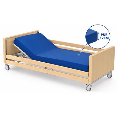 Cama articulada electrica plegable completa, STELLA, colchon PUR 12CM