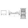 Cama articulada electrica plegable completa, STELLA, colchon PUR 12CM