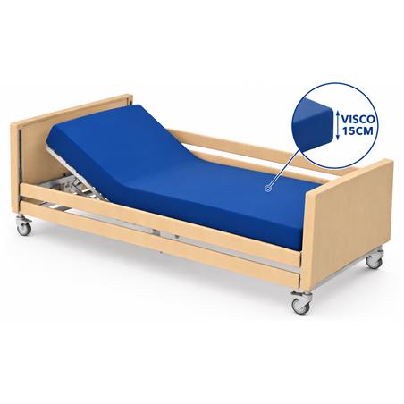 Cama articulada electrica plegable completa, STELLA, colchon VISCO 15CM