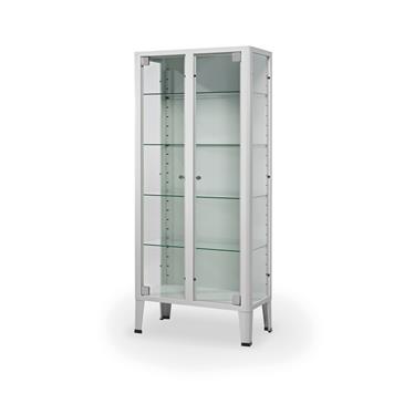 Vitrina de 2 puertas + 4 estantes