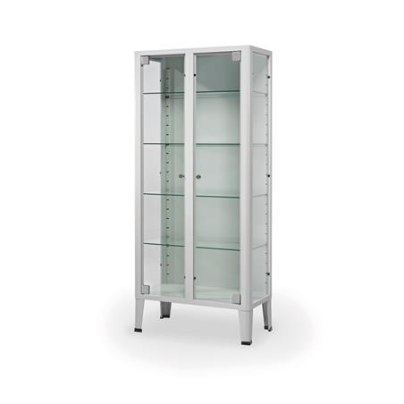 Vitrina de 2 puertas + 4 estantes