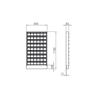 Vitrina medicacion INOX a pared 54 cajones basculantes
