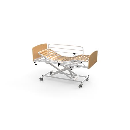 Cama electrica con carro elevador completa,cabecero,piecero,barandillas