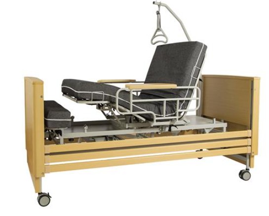 Cama articulada giratoria con carro elevador